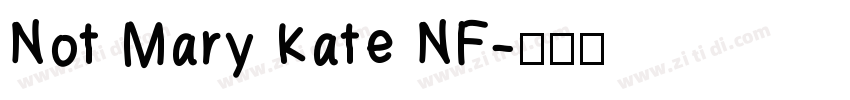 Not Mary Kate NF字体转换